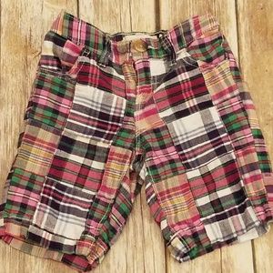 2/$20 Girl's Patchwork Madras Plaid Shorts by Old Navy size 6